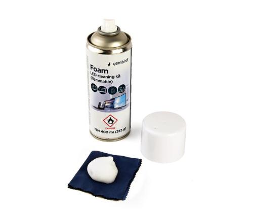 CLEANING KIT LCD FOAM 400ML/CK-LCD-08 GEMBIRD