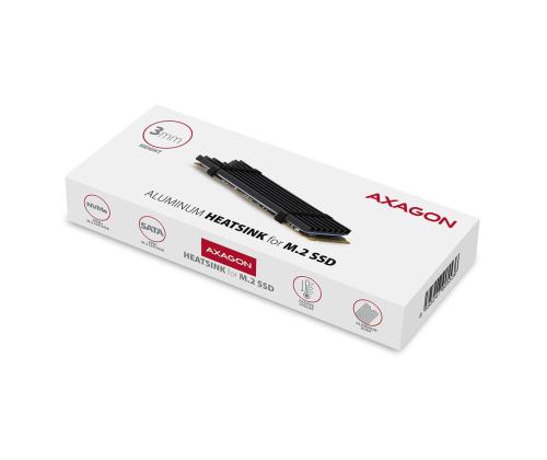 SSD ACC COOLER M.2 2280/3MM CLR-M2L3 AXAGON