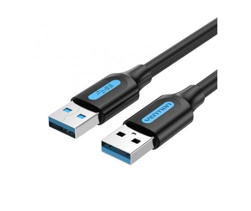 CABLE USB3.0 MALE TO MALE/1.5M BLACK CONBG VENTION