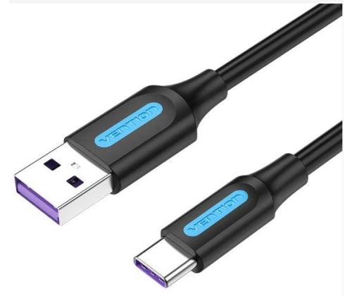 CABLE USB-C TO USB2.0/2M BLACK CORBH VENTION