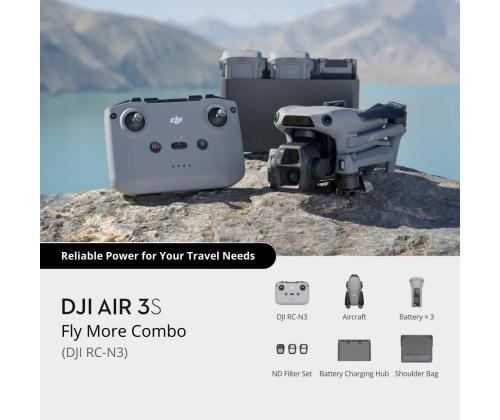 Drone DJI Air 3S Fly More Combo (DJI RC-N3) Consumer CP.MA.00000815.01