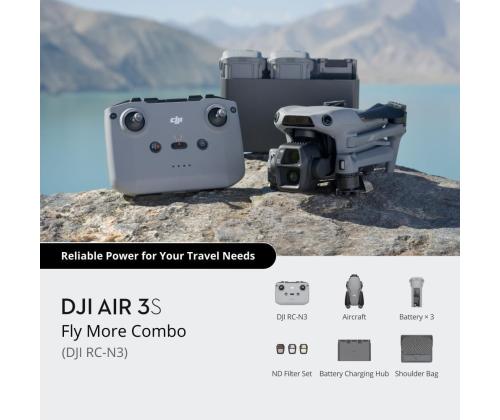 Drone DJI Air 3S Fly More Combo (DJI RC-N3) Consumer CP.MA.00000815.03