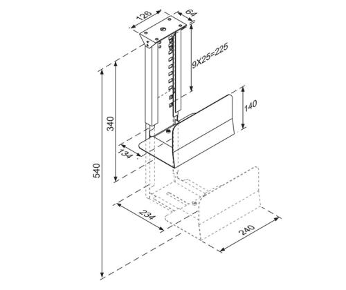 PC ACC DESK MOUNT 30KG/CPU-D200SILVER NEOMOUNTS