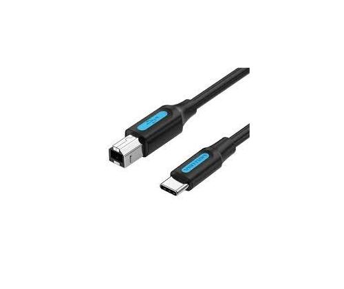 CABLE USB-C TO USB 2.0B/2M BLACK CQUBH VENTION