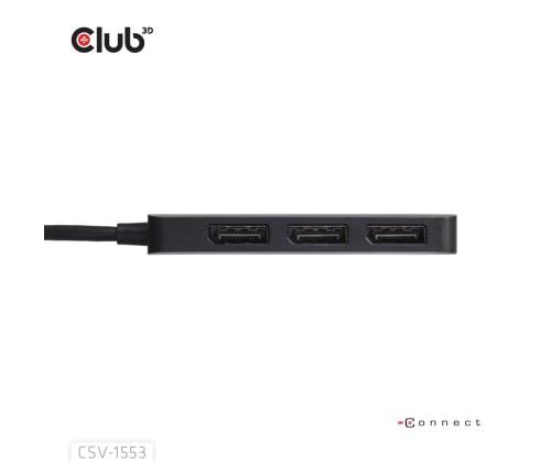 I/O HUB USB-C 3PORT DP/CSV-1553 CLUB3D