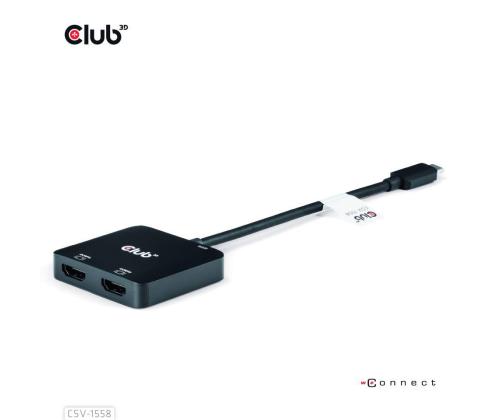 I/O HUB USB-C TO HDMI 2PORT/MST CSV-1558 CLUB3D