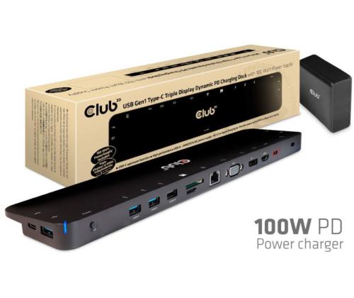 NB ACC DOCKING STATION/USB-C 100W CSV-1564W100 CLUB3D