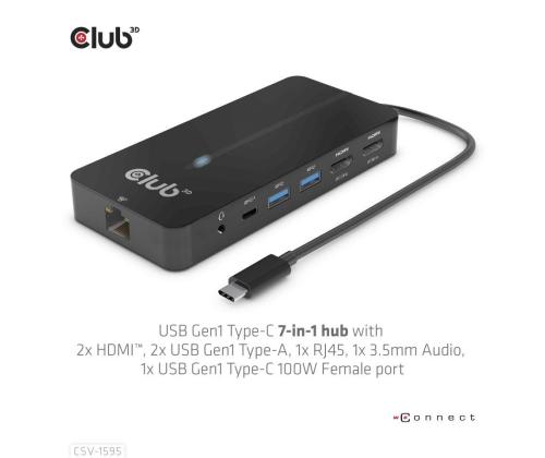 I/O HUB 7IN1 USB-C/100W CSV-1595 CLUB3D