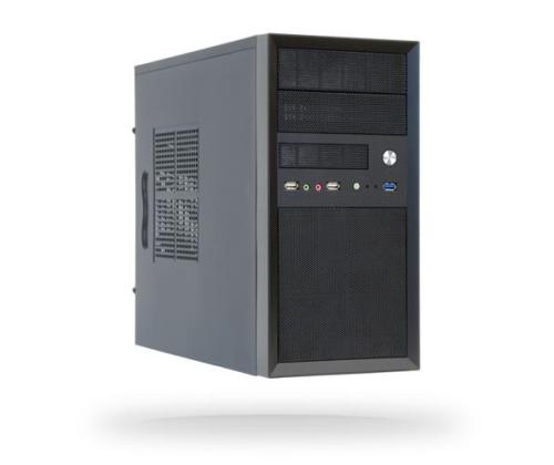 Case CHIEFTEC MiniTower MicroATX Colour Black CT-01B-OP