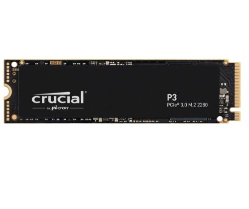 SSD CRUCIAL P3 1TB M.2 PCIE NVMe 3D NAND Write speed 3000 MBytes/sec Read speed 3500 MBytes/sec...