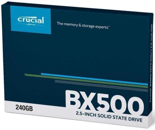 SSD CRUCIAL BX500 240GB SATA 3.0 Write speed 500 MBytes/sec Read speed 540 MBytes/sec 2,5" TBW 80...