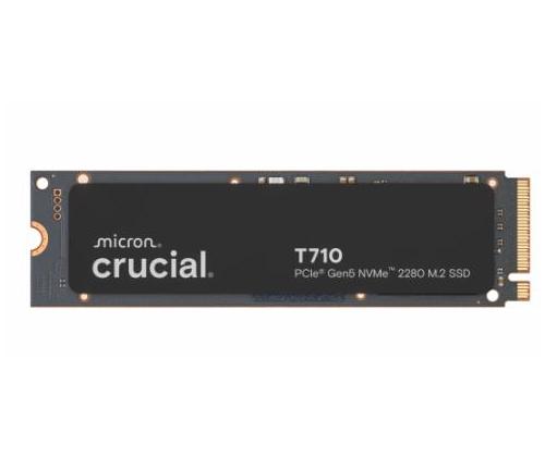 SSD CRUCIAL T710 4TB M.2 PCIe Gen5 NVMe Write speed 13800 MBytes/sec Read speed 14500 MBytes/sec...