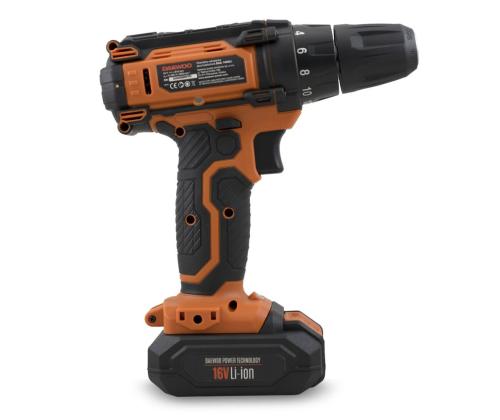 CORDLESS DRILL 16V 1.5AH/DAA 1620LI DAEWOO
