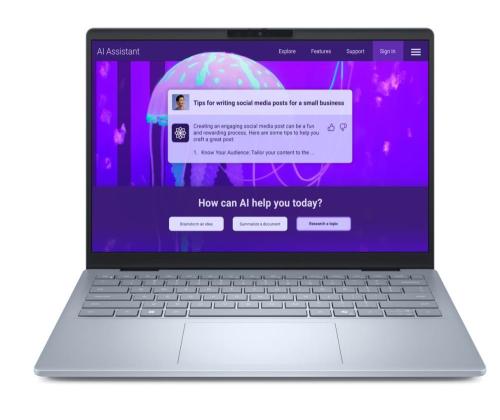 Notebook DELL 14 Plus DB14250 CPU  Core Ultra u7-256V 2200 MHz 14" 2560x1600 RAM 16GB LPDDR5x...