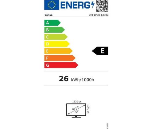 LCD Monitor DAHUA LM32-E230C 31.5" Gaming/Curved Panel VA 1920x1080 16:9 165Hz 1 ms Tilt LM32-E230C