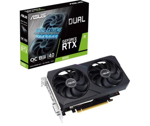 Graphics Card ASUS NVIDIA GeForce RTX 3050 8 GB GDDR6 128 bit PCIE 4.0 16x Dual Slot Fansink...