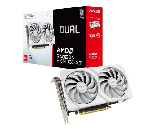 Graphics Card ASUS AMD Radeon RX 9060 XT 16 GB GDDR6 PCI Express 5.0 Active DUAL-RX9060XT-16G-WH