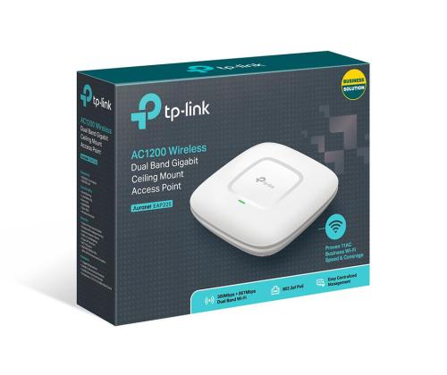 Access Point TP-LINK Omada 1200 Mbps IEEE 802.11a IEEE 802.11g IEEE 802.11n IEEE 802.11ac 1x10...