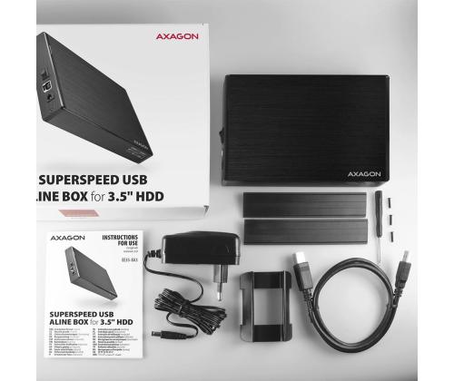 HDD ACC ENCLOSURE 3.5"/USB3.2 EE35-XA3 AXAGON