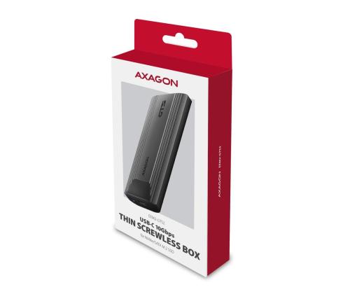 SSD ACC ENCLOSURE M.2 NVME/SATA USB-C EEM2-GTS2 AXAGON