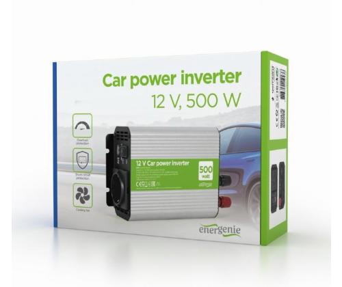 POWER INVERTER CAR 12V 500W/EG-PWC500-01 GEMBIRD