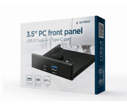 CASE ACC FRONT 3.5" PANEL/USB 2P FDI3-U3C-01 GEMBRID