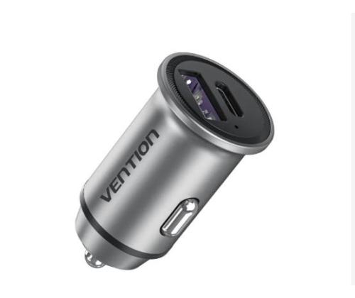 MOBILE CHARGER CAR 30W USB/2P GRAY FFFH0 VENTION