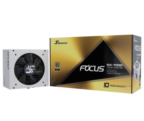 Power Supply SEASONIC FOCUS GX White ATX 3 (2024) 1000 Watts Efficiency 80 PLUS GOLD MTBF 100000...