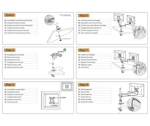 TV SET ACC DESK MOUNT 10-24"/FPMA-D1330DSILVER NEOMOUNTS