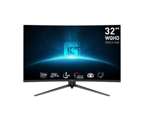 LCD Monitor MSI G32CQ5P 32" Gaming/Curved Panel VA 2560x1440 16:9 170 ?? Matte 1 ms Swivel Height...