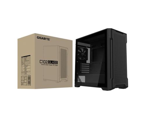 Case GIGABYTE GB-C102G MidiTower Case product features Transparent panel Not included MicroATX...