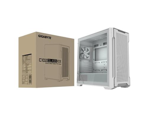Case GIGABYTE GB-C102GI MidiTower Case product features Transparent panel Not included MicroATX...