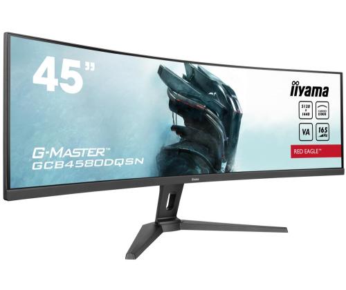 LCD Monitor IIYAMA GCB4580DQSN-B1 45" Curved Panel VA 5120x1440 32:9 165Hz Matte 0.8 ms Speakers...
