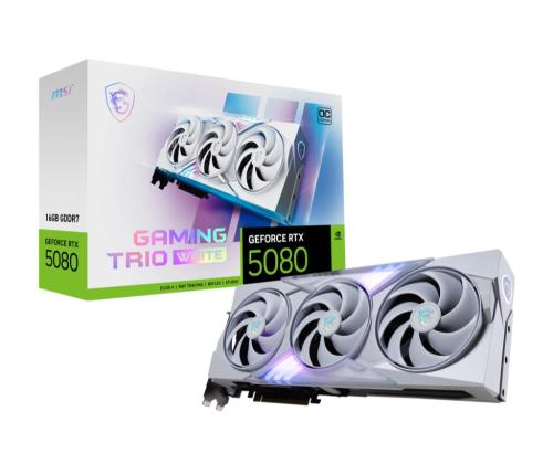 Graphics Card MSI NVIDIA GeForce RTX 5080 16 GB GDDR7 256 bit PCIE 5.0 16x Dual Slot Fansink...