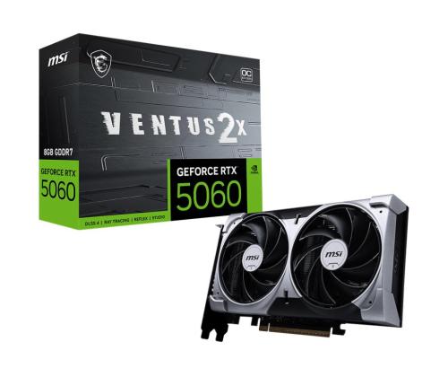 VGA PCIE16 RTX5060 8GB GDDR7/RTX5060 8G VENTUS 2X OC MSI