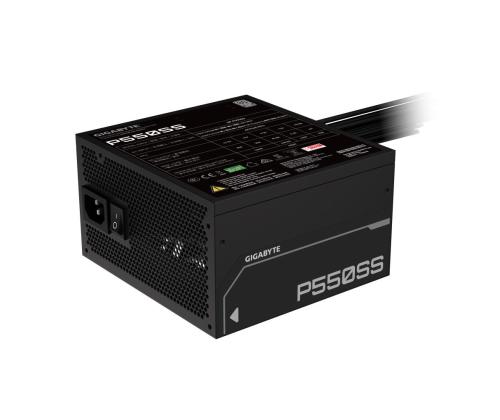 Power Supply GIGABYTE 550 Watts Efficiency 80 PLUS SILVER PFC Active MTBF 100000 hours GP-P550SS