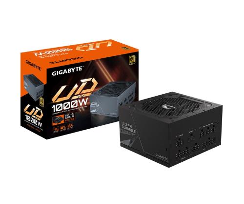 Power Supply GIGABYTE GP-UD1000GM ATX 3.1 1000 Watts Efficiency 80 PLUS GOLD PFC Active GP...