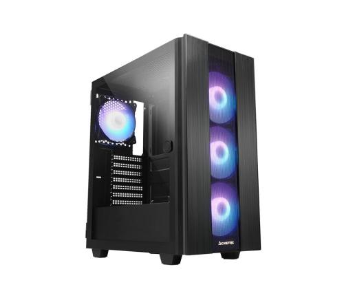 Case CHIEFTEC GS-02B-OP MidiTower Not included ATX MicroATX MiniITX Colour Black GS-02B-OP