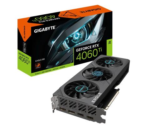 Graphics Card GIGABYTE NVIDIA GeForce RTX 4060 Ti 8 GB GDDR6 128 bit PCIE 4.0 16x 2xHDMI...
