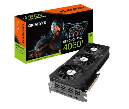 Graphics Card GIGABYTE NVIDIA GeForce RTX 4060 Ti 8 GB GDDR6 128 bit PCIE 4.0 16x 2xHDMI...