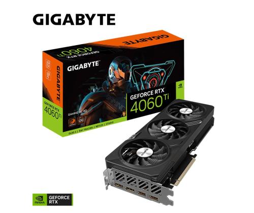 Graphics Card GIGABYTE NVIDIA GeForce RTX 4060 Ti 8 GB GDDR6 128 bit PCIE 4.0 16x 2xHDMI...