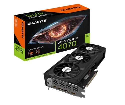 Graphics Card GIGABYTE NVIDIA GeForce RTX 4070 12 GB GDDR6X 192 bit PCIE 4.0 16x Dual Slot...