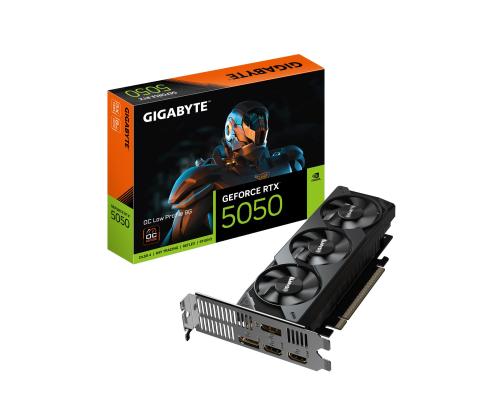 Graphics Card GIGABYTE NVIDIA GeForce RTX 5050 8 GB GDDR6 128 bit PCIE 5.0 16x GPU 2587 MHz...