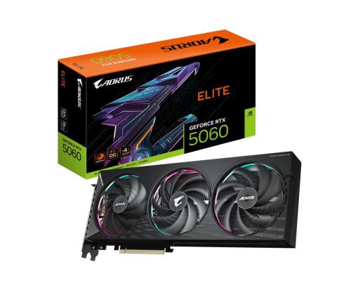 VGA PCIE16 RTX5060 8GB GDDR7/GV-N5060AORUS E-8GD GIGABYTE