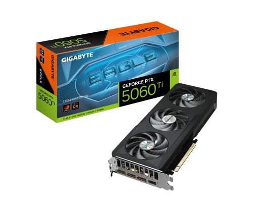 Graphics Card GIGABYTE NVIDIA GeForce RTX 5060 Ti 2617 MHz 16 GB GDDR7 128 bit PCI Express 5.0...