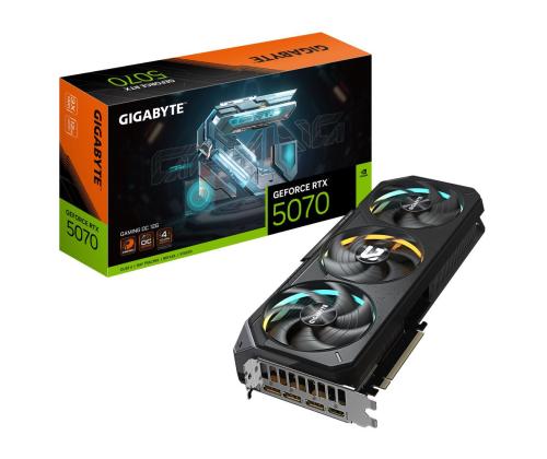Graphics Card GIGABYTE NVIDIA GeForce RTX 5070 12 GB GDDR7 192 bit PCIE 5.0 16x GPU 2625 MHz...