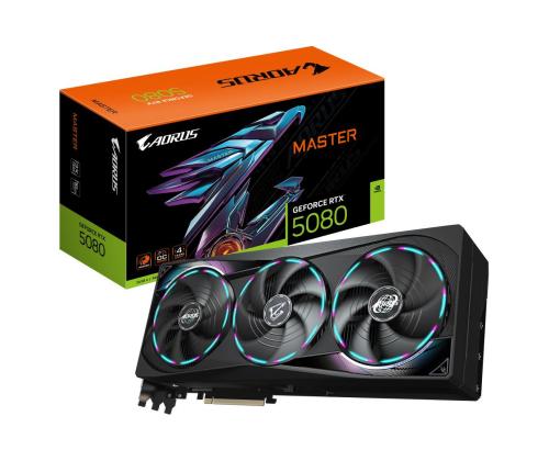 Graphics Card GIGABYTE NVIDIA GeForce RTX 5080 16 GB GDDR7 256 bit PCIE 5.0 16x GPU 2617 MHz Dual...