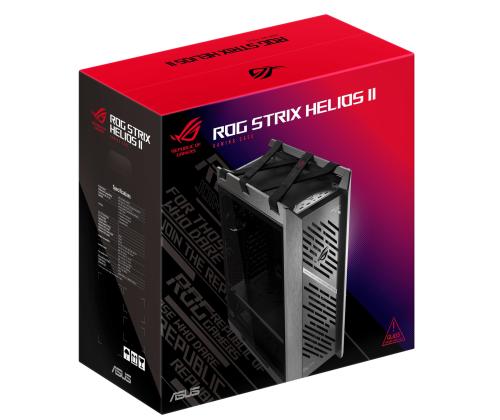 Case ASUS ROG Strix Helios II MidiTower Case product features Transparent panel Colour Black...