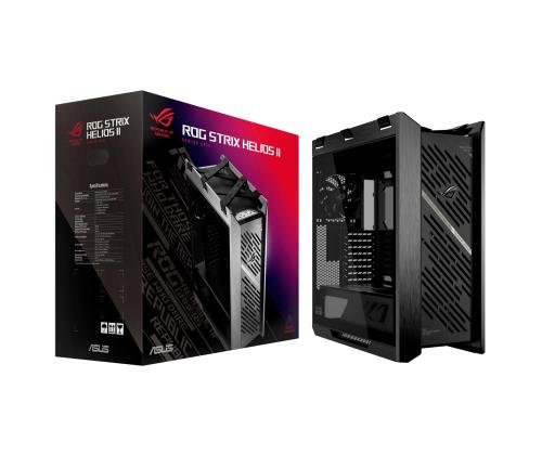 Case ASUS ROG Strix Helios II MidiTower Case product features Transparent panel Colour Black...