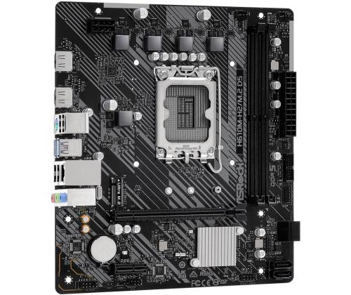Mainboard ASROCK Intel H610 LGA1700 Micro-ATX Memory DDR5 Memory slots 2 1xPCI-Express 3.0 1x...